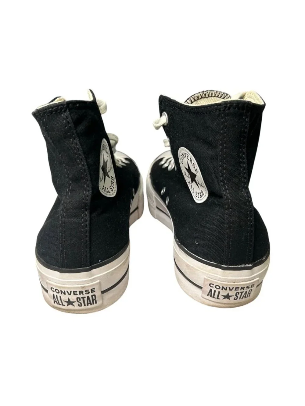 Converse Chuck Taylor All Star Platform Women's 9 Black Canvas High-Top Sneakers - Picture 9 of 16